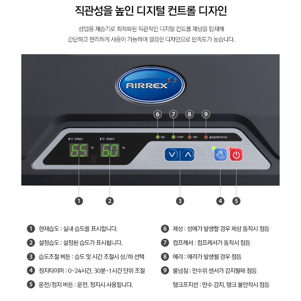 ADH-700P(50평형,85L/일,배수펌프형)